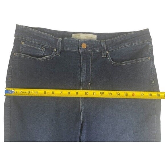 Signature Levi Strauss Gold Mid-Rise Stretch Skinny Dark Wash Jeans 16 Short - Picture 6 of 15